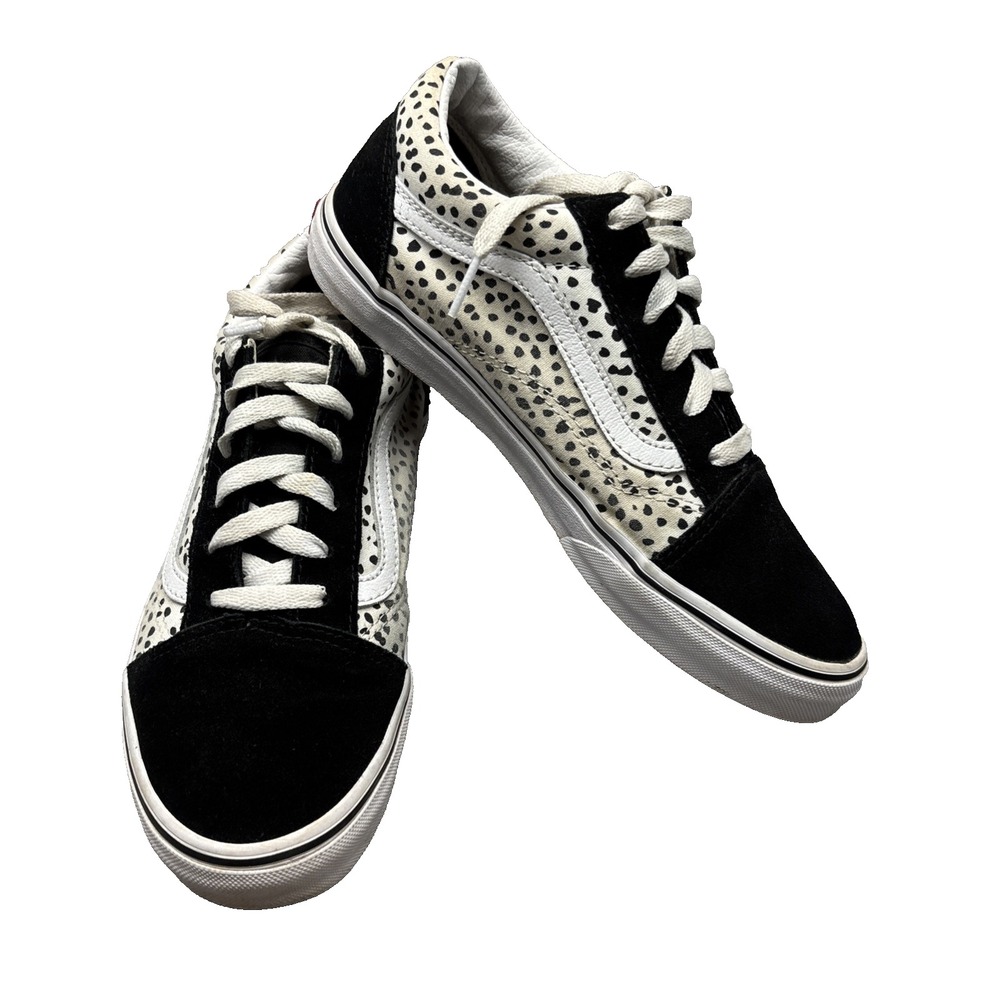 Vans Old Skool Daimatian Black/True White Junior Size 6.5